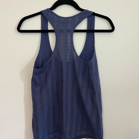 American Eagle - Navy Blue Tank Top - Racer Back Top - Lace Back - X-Small - Picture 3 of 3